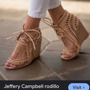 Jeffery Campbell Rodillo wedges cutout wedge 8